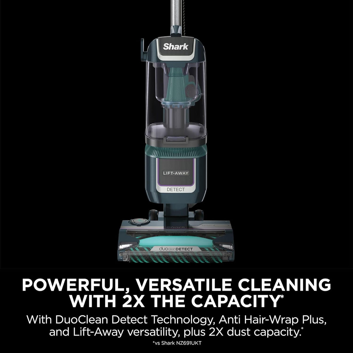 Upright Vacuum Cleaner 2.5L XL Dust Cup DuoClean Detect Corded Blue